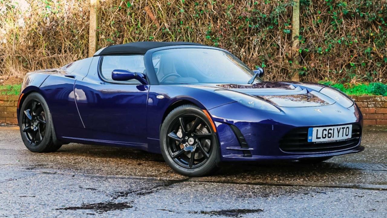 You could buy this rare Tesla Roadster heading to auction Motoring